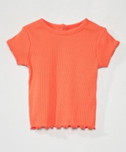 T-shirt à manches courtes - rouge corail