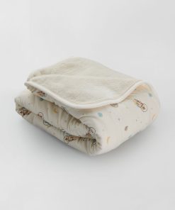 Couverture en jersey - Beige 'planète'