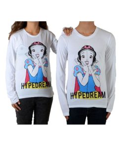 Tee Shirt Little Eleven Paris Reige LS Mixte (Garçon / Fille) Blanc - Blanc