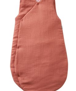 Gigoteuse chaude double gaze marsala TOG 3,3 (70 cm) - Orange corail