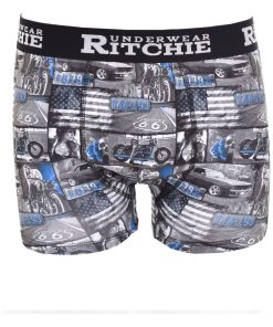 Boxer motifs RYANE J - Bleu