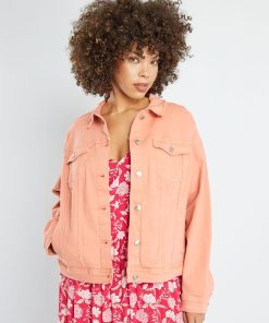 Veste en jean - Orange