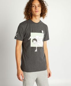T-shirt 'One Piece' manches courtes - Gris