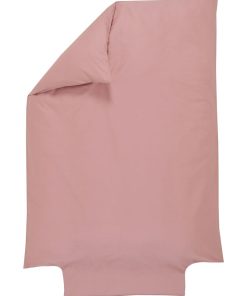 Housse de couette Coton Bio 57 fils - 'P'tit Basile' - Rose foncé