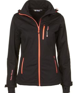 Blouson softshell fille GANNE - Noir