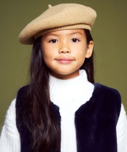 Beret en laine - beige