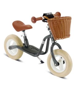 Draisienne grise avec béquille et panier dès 2 ans Puky LR Medium - Gris
