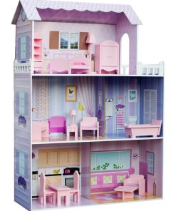 Grande Maison de poupée en bois Rose 13 accessoires enfant Olivia's Little World Dreamland Tiffany - N/A