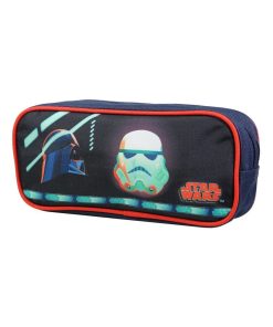 BAGTROTTER Trousse scolaire rectangulaire DS Star Wars Bleu - Bleu