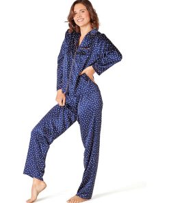 Top de pyjama BROOKLYN - Pomm'Poire - Bleu