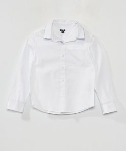 Chemise à manches longues - blanc