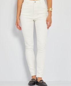 Jean skinny push-up - L32 - Blanc