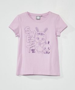 Tee-shirt imprimé 'Cry Babies' - Violet