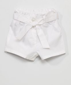 Short en popeline - blanc