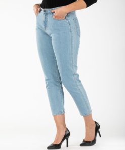 Jeans coupe mom NAIMA - Bleu