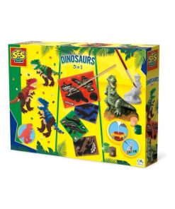 Set de loisirs créatifs 3 en 1 : Dinosaures - N/A
