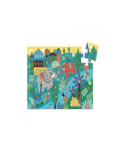 Puzzle Silhouette 24 Pcs Haathee Elephant Asie - N/A