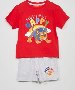 Pyjama 'Pat 'Patrouille' - rouge/gris