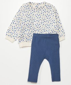 Ensemble sweat + pantalon - 2 pièces - Bleu