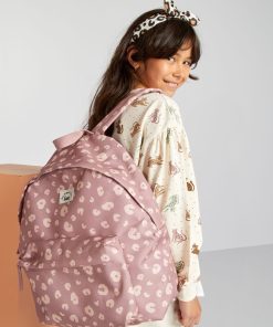 Sac à dos léopard déperlant - Rose