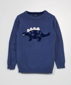 Pull dinosaure - bleu