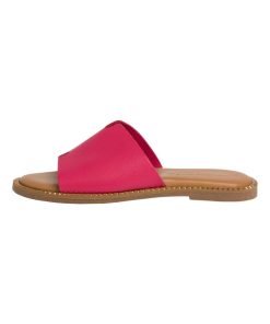 Sandale Plate Cuir Tamaris - Orange