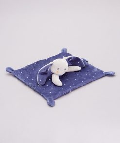 Doudou velours - bleu