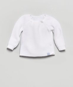 Gilet en maille 'La Manufacture de Layette' - blanc