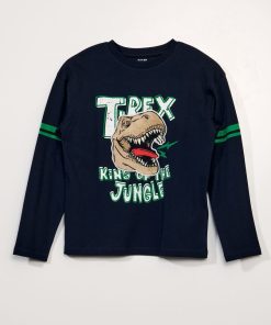 T-shirt en jersey - Bleu marine