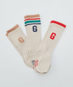 Lot de 3 paires de chaussettes - Beige