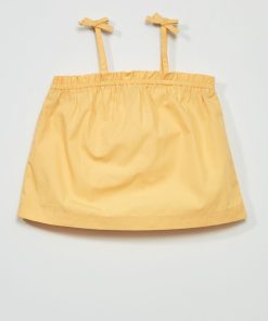 Top à fines bretelles - Jaune