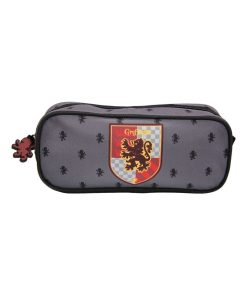 Trousse scolaire rectangulaire Harry Potter Gryffondor Grise Bagtrotter - Gris