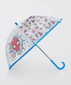 Parapluie transparent 'Spider-Man' - Rouge/Bleu
