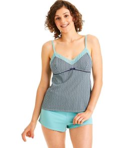 Top-short ROSE - Pomm'Poire - Bleu