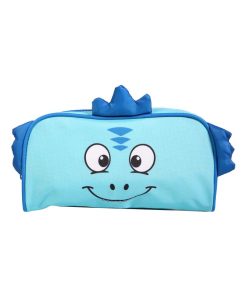 BAGTROTTER Trousse scolaire rectangulaire Kids Bleue Dinosaure - Bleu