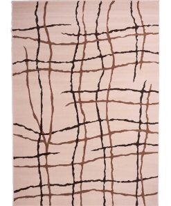 Tapis salon 160x230 AF MALMO Beige OEKO TEX fabriqué en Europe idéal pour Salon - Beige
