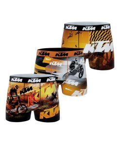 Lot de 3 boxers garçon Ktm - Orange