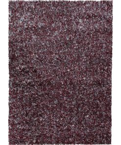 Tapis shaggy 200x290 SHAGGY EN Rouge OEKO TEX idéal pour Salle à manger - Rouge