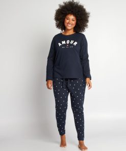 Ensemble pyjama long - 2 pièces - Bleu