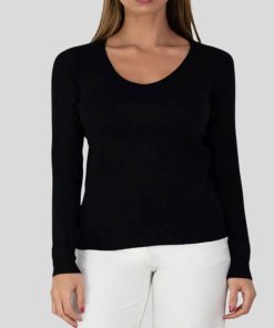 Pull col v Kebello - Noir Noir