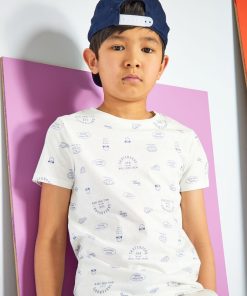 T-shirt à motif - Blanc