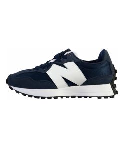 Basket Cuir New Balance 327 Homme - Bleu