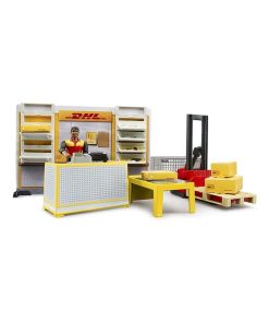 Boutique de dépôt DHL Bworld avec tire palette et colis - N/A