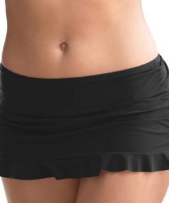 Bas de maillot de bain jupette Kiki Island Hopping - Noir