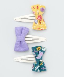 Lot de 3 pinces clic-clac - multicolore