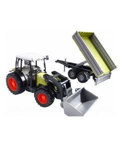 Claas Nectis 267 F avec chargeur frontal et remorque à plate-forme - N/A