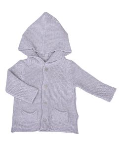 Cardigan bébé en tricot - Gris