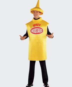 Déguisement bouteille de Moutarde - Jaune