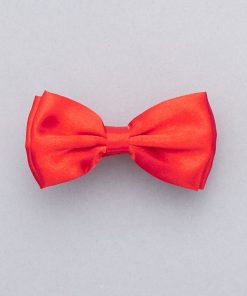 Noeud papillon satin - rouge