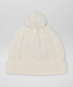Bonnet en maille fantaisie - Ecru